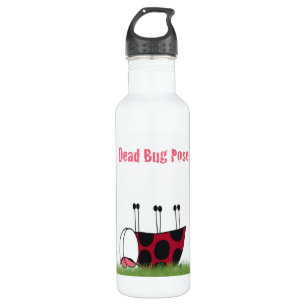 Funny Ladybug Dead Bug Yoga Pose 710 Ml Water Bottle