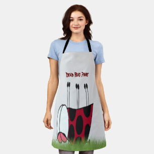 Funny Ladybug Dead Bug Yoga Pose Apron