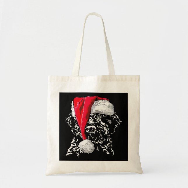 Funny Lagotto Romagnolo Santa Christmas dog mum gi Tote Bag (Front)