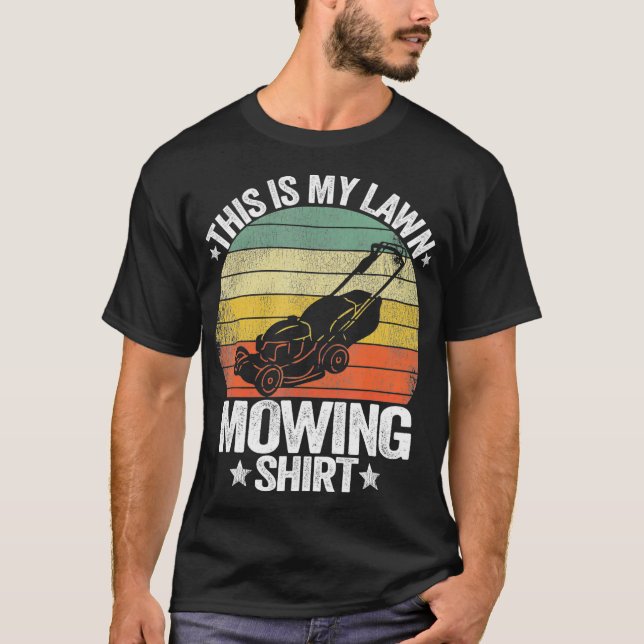 Funny Landscaping Lawn Care Grass This Is My T-Shirt (Front)