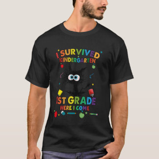 Funny Last Day Of Kindergarten I Survived Kinderga T-Shirt