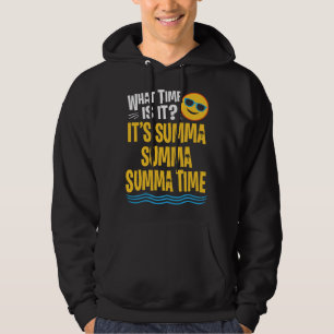 Funny Last Day of School Summer Time Palm Tree Tea Hoodie