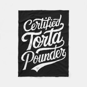 Funny Latino Certified Torta Under Mexican Sarcast Fleece Blanket