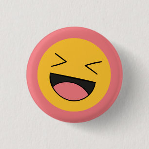 Funny Laughing Emoji Face 3 Cm Round Badge