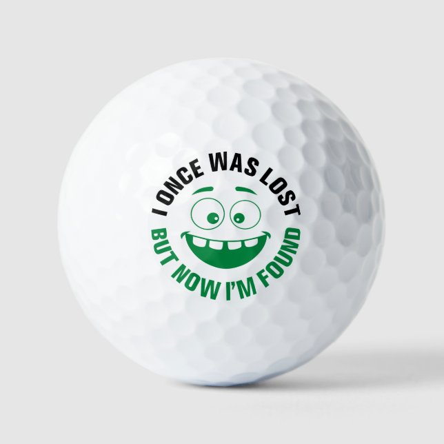 Funny laughing lost golf lover  balls (Front)