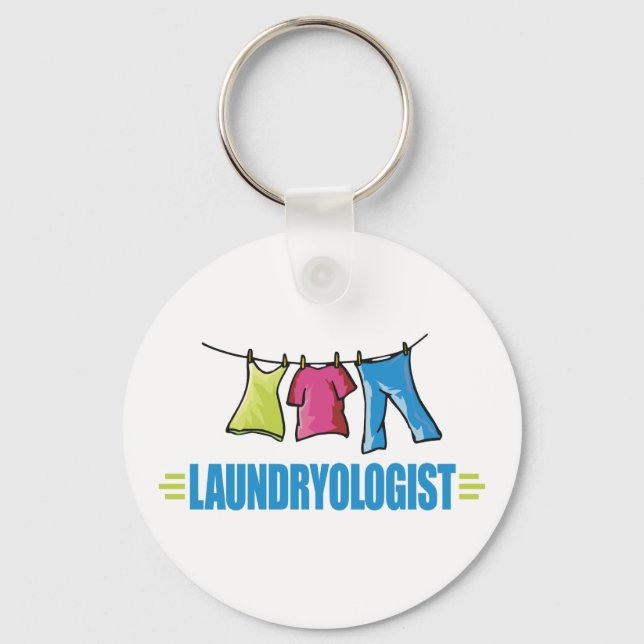 Funny Laundry Key Ring (Front)
