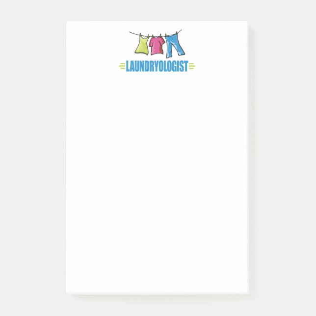 Funny Laundry Post-it Notes (Front)