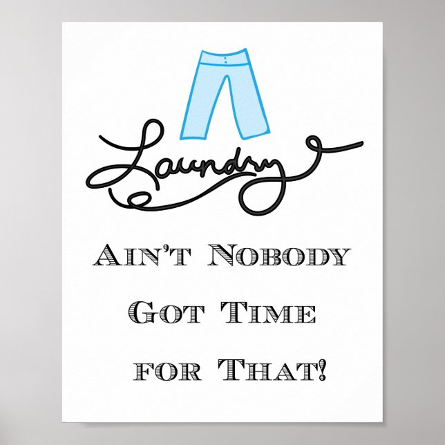 Funny Laundry Room Wall Art (Front)