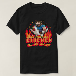 Funny Lava Chicken Miners trendy  Pixel Games Gift T-Shirt