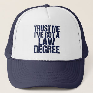 Funny Law School Graduation Personalised Lawyer Trucker Hat