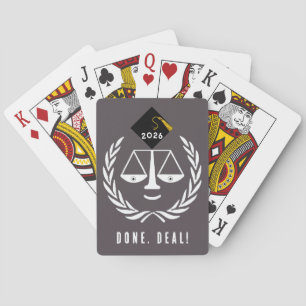 Funny Law School Graduation Playing Cards