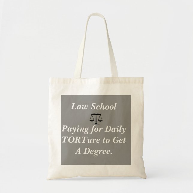 Funny Law School Tote (Front)
