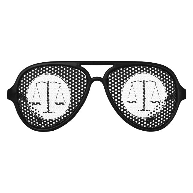 Funny Law Student Aviator Sunglasses (Front)