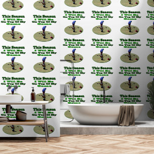 Funny Lawn Bowler Standing On His Lawn Bowl, Wallpaper