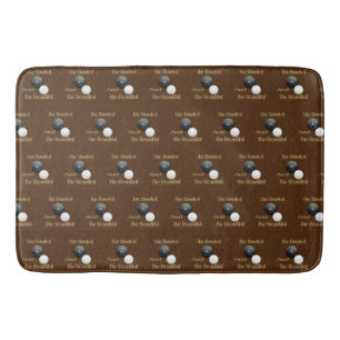 Funny Lawn Bowls Bowled Beautiful, Bath Mat