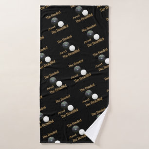 Funny Lawn Bowls Bowled Beautiful, Bath Towel 
