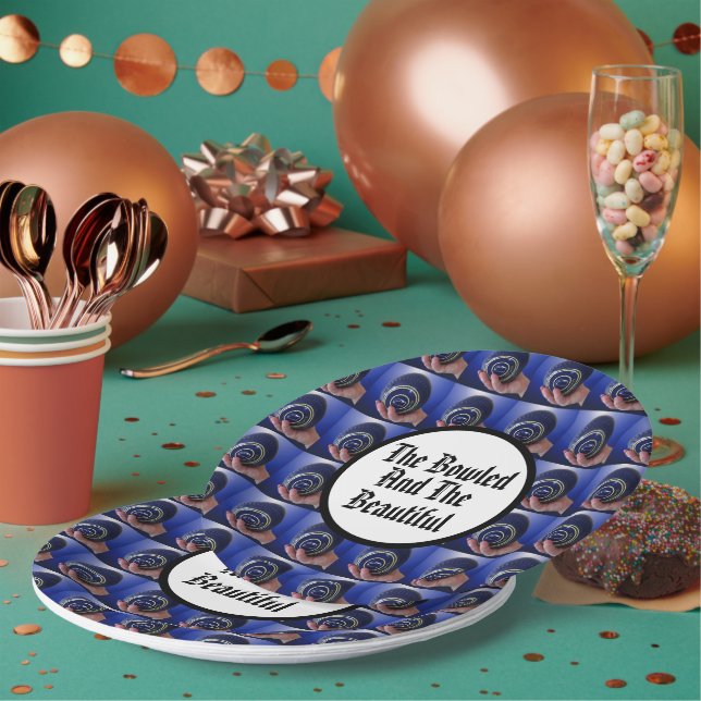 Funny Lawn Bowls Bowled Beautiful Design, Paper Plate (Multi)