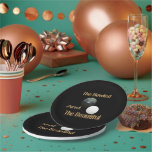 Funny Lawn Bowls Bowled Beautiful, Party Plates<br><div class="desc">Pictured written in gold is a funny bowled and beautiful lawn bowls design</div>