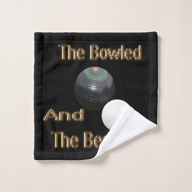 Funny Lawn Bowls Bowled Beautiful, Wash Cloth (Wash Cloth)