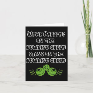 Funny Lawn Bowls Card