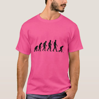 Funny Lawn Bowls Evolution Of Man T-Shirt