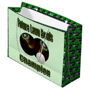 Funny Lawn Bowls Future Champion, Large Gift Bag
