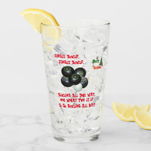 Funny Lawn Bowls Jingle Bowls Christmas,  Glass