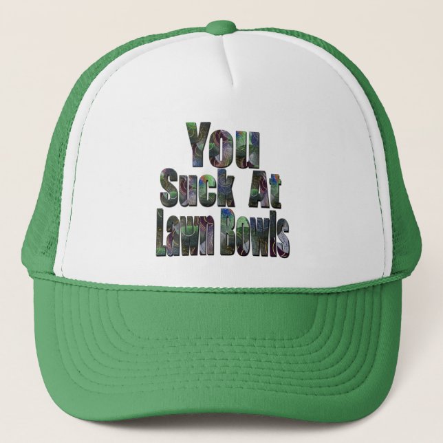 Funny Lawn Bowls Loser Design, Trucker Hat (Front)