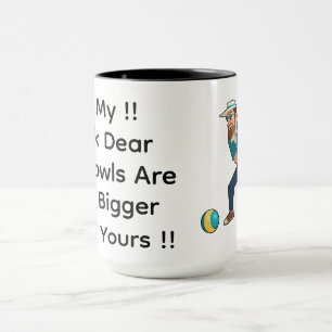 Funny Lawn Bowls Oh Look Dear, Mug