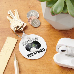 Funny Lawn Bowls Play Time, Key Ring