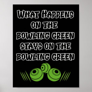 Funny Lawn Bowls  Poster