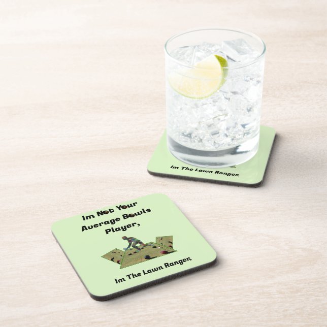 Funny Lawn Bowls Ranger,  Coaster (Right Side)