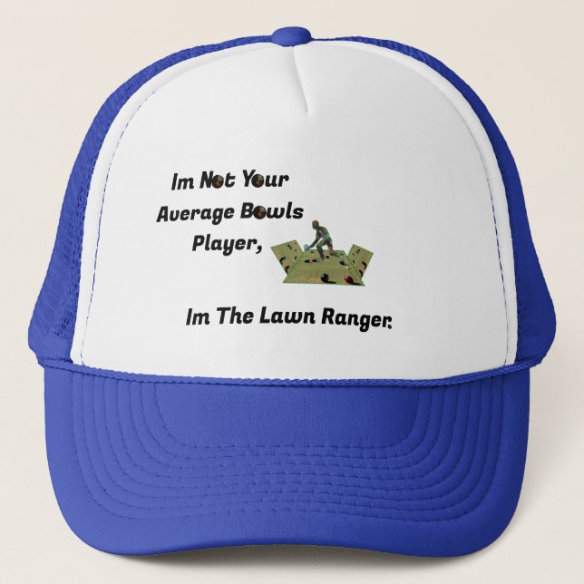 Funny Lawn Bowls Ranger,  Trucker Hat (Front)