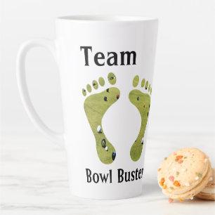 Funny Lawn Bowls Team Name Bowl Busters, Latte Mug