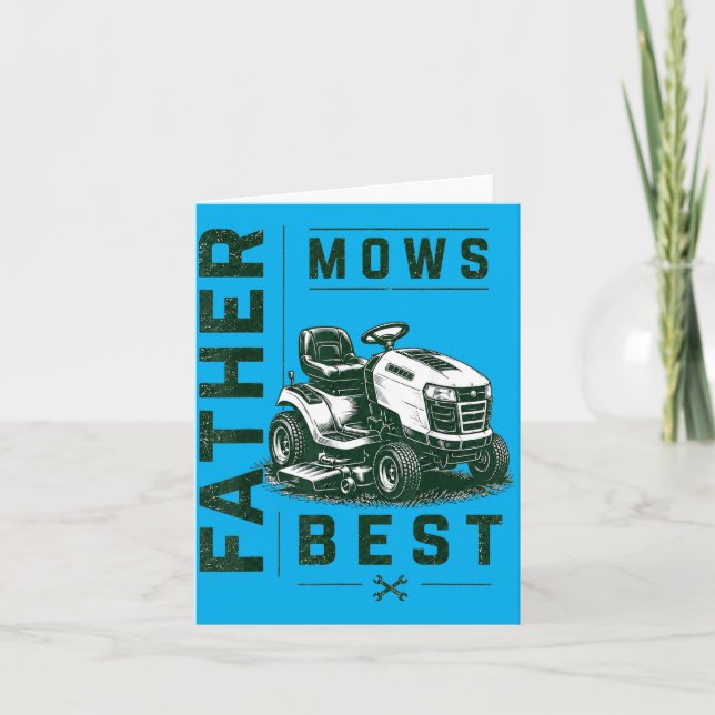 Funny Lawn Dad Fathers Day Card (Front)