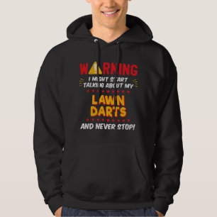 Funny Lawn Darts Joke Graphic Hoodie