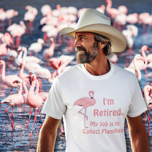 Funny Lawn Flamingo Retirement T-Shirt