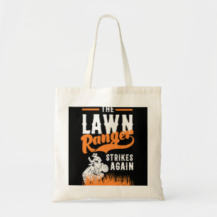 Funny Lawn Mower Cowboy Lawn Ranger Yard Work Lawn Tote Bag