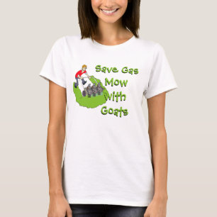 Funny Lawn Mower - Goats T-Shirt