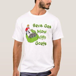 Funny Lawn Mower - Goats T-Shirt