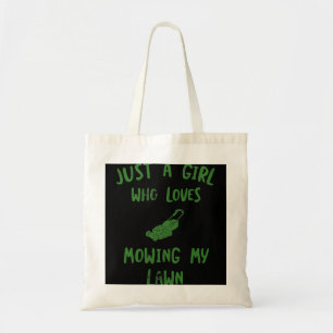 Funny Lawn Mower Lawn Tractor Just A Girl Who Love Tote Bag