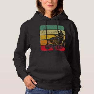 Funny Lawn Mower Mowing Cool Vintage Yard Work Law Hoodie