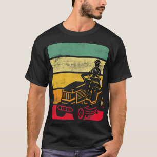 Funny Lawn Mower Mowing Cool Vintage Yard Work Law T-Shirt