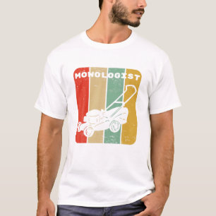Funny Lawn Mower Vintage Mowologist Yard Work Lawn T-Shirt