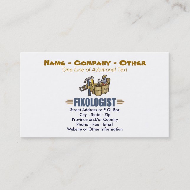 Funny Lawn Mowing Business Card (Front)