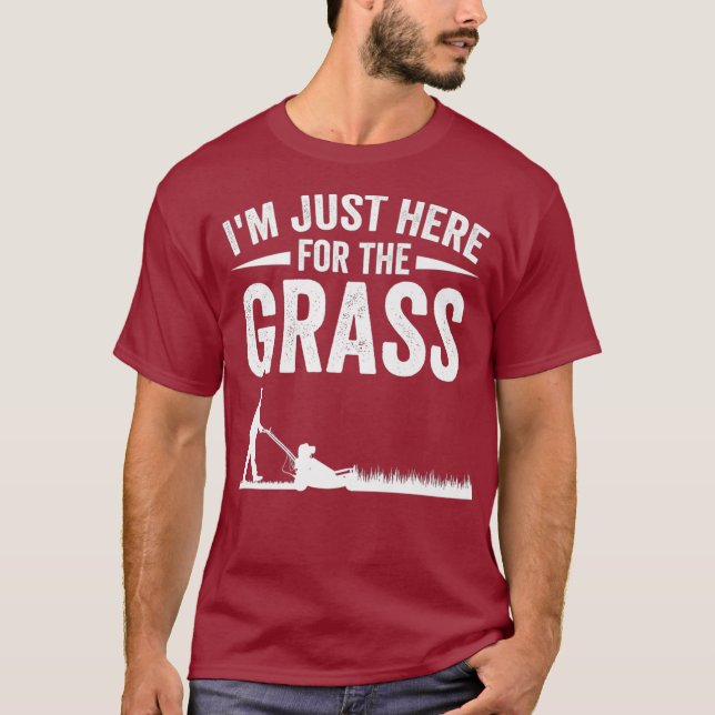 Funny Lawn Mowing Gift For Men Landscaping T-Shirt (Front)