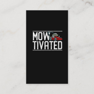 Funny Lawn Mowing Gift Lawn Mower Grass Caretaker Business Card
