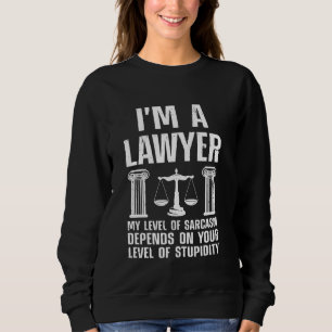 Funny Lawyer Art For Men Women Lawyer Attorney Law Sweatshirt