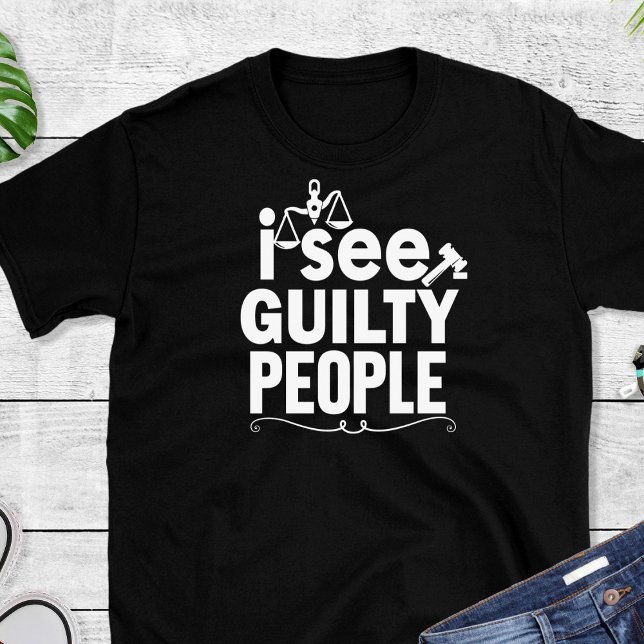 Funny Lawyer Black T-Shirt (Creator Uploaded)