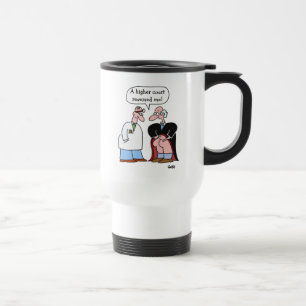 Funny Lawyer Cartoon for Lawyers Travel Mug